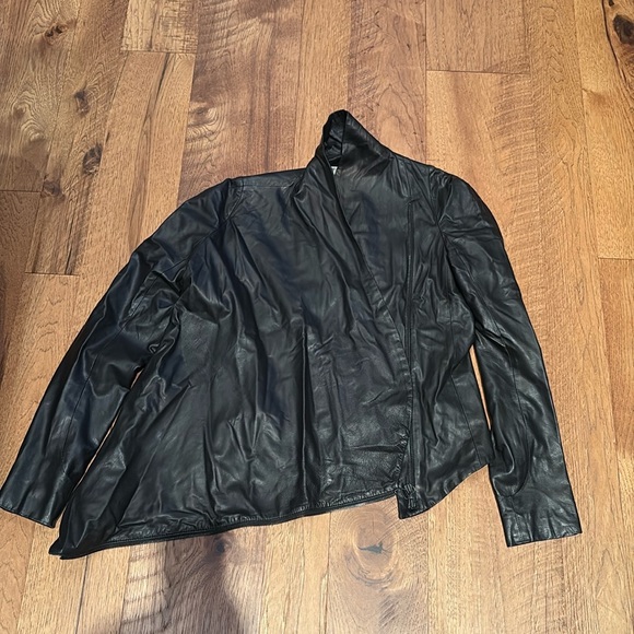 Helmut Lang Woman’s Leather Jacket Size M - Picture 1 of 3